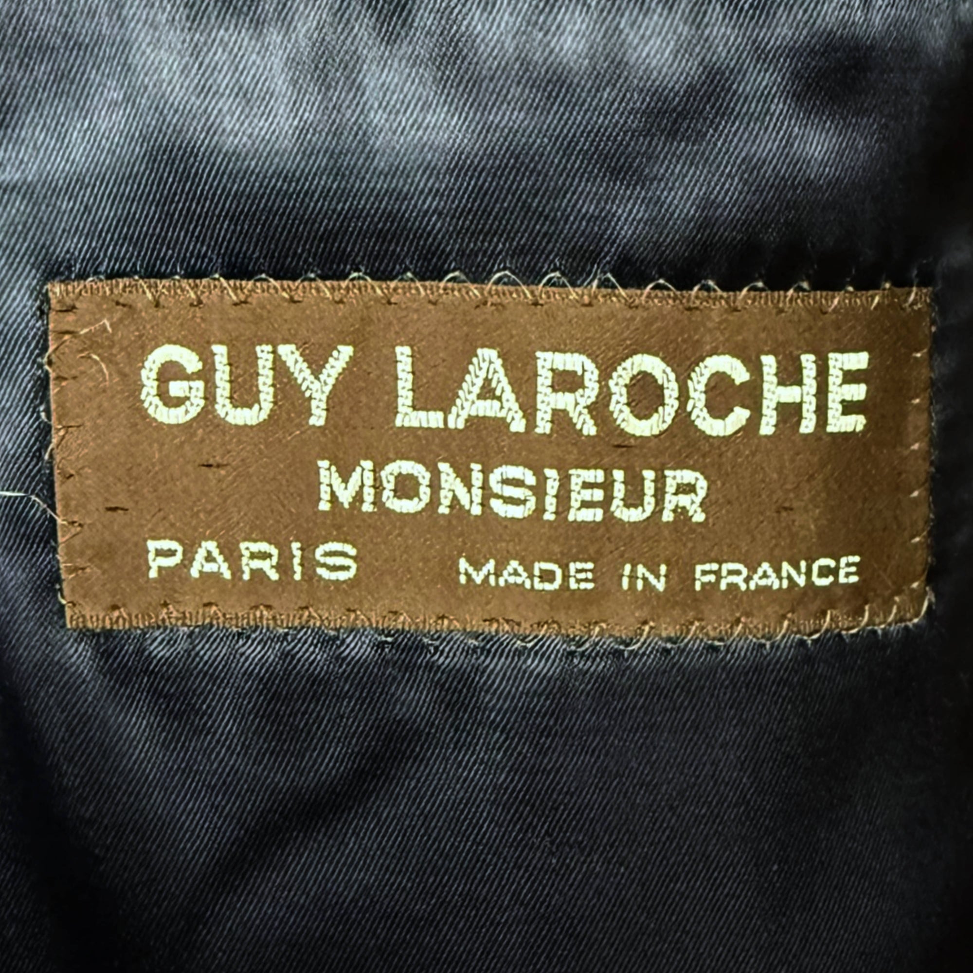 1970s Vintage Guy Laroche Mens Overcoat Made in France Sz L