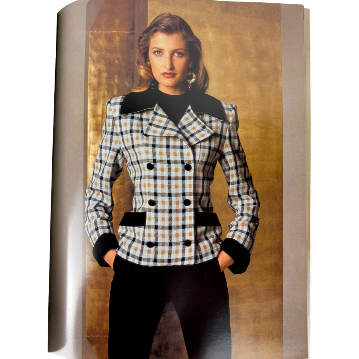 Guy Laroche Fall 1994 checked double-breasted jacket