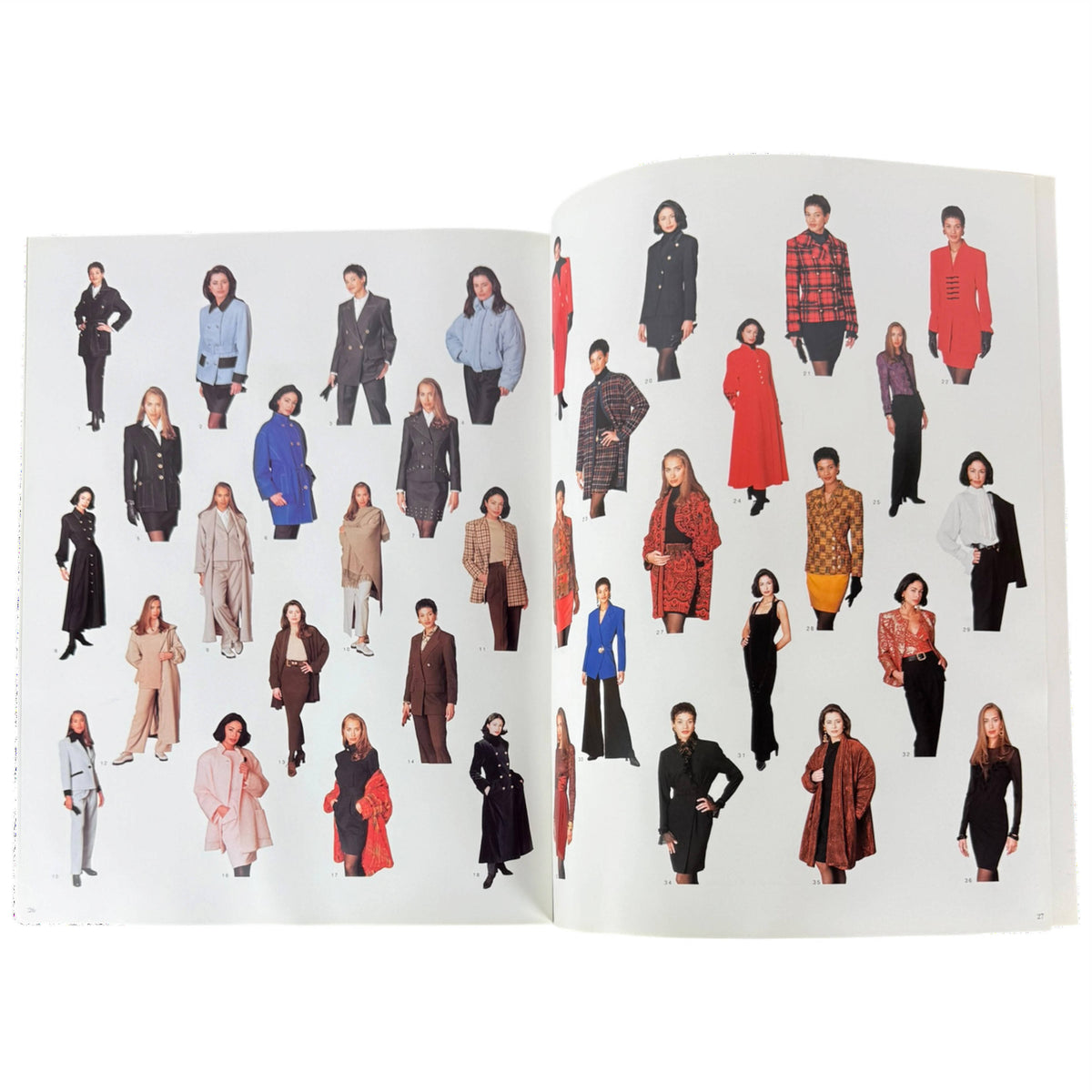 Guy Laroche Fall Winter 1994-95 collection showing 36 numbered looks