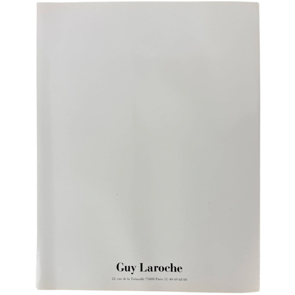 Guy Laroche 1994-95 lookbook back cover Paris address