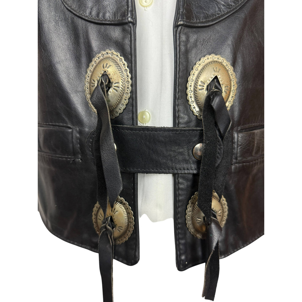 Vintage Leather Vest Gypsy Leather Lancaster NY Dragon Fire