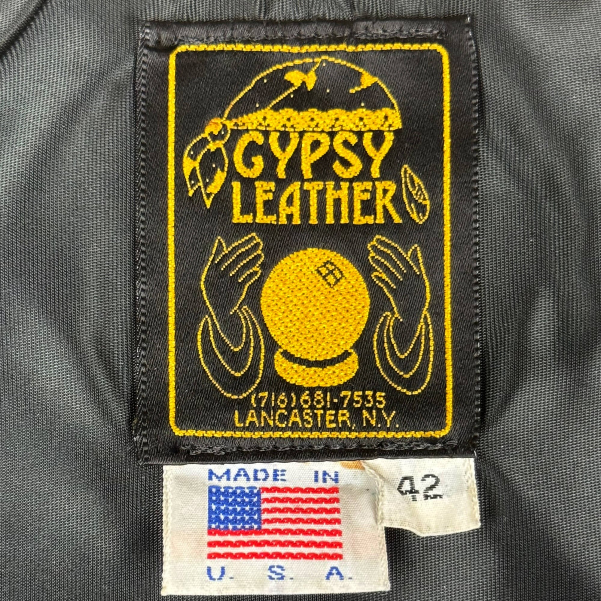 Vintage Leather Vest Gypsy Leather Lancaster NY Dragon Fire