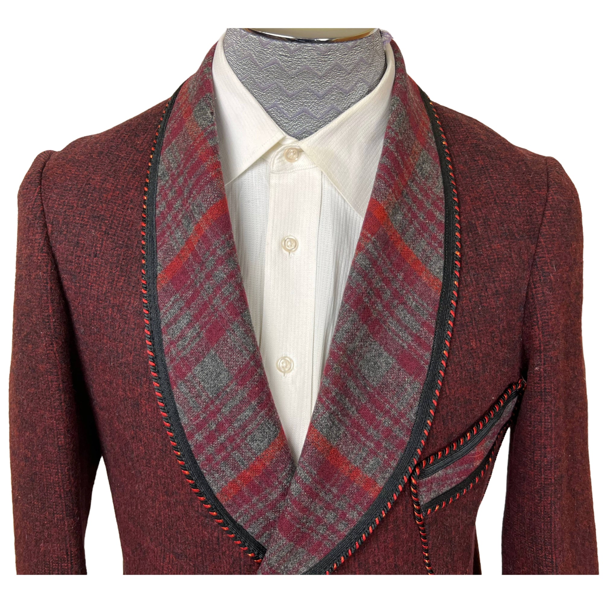 1940s 50s Vintage Wool Smoking Jacket Mens Size M