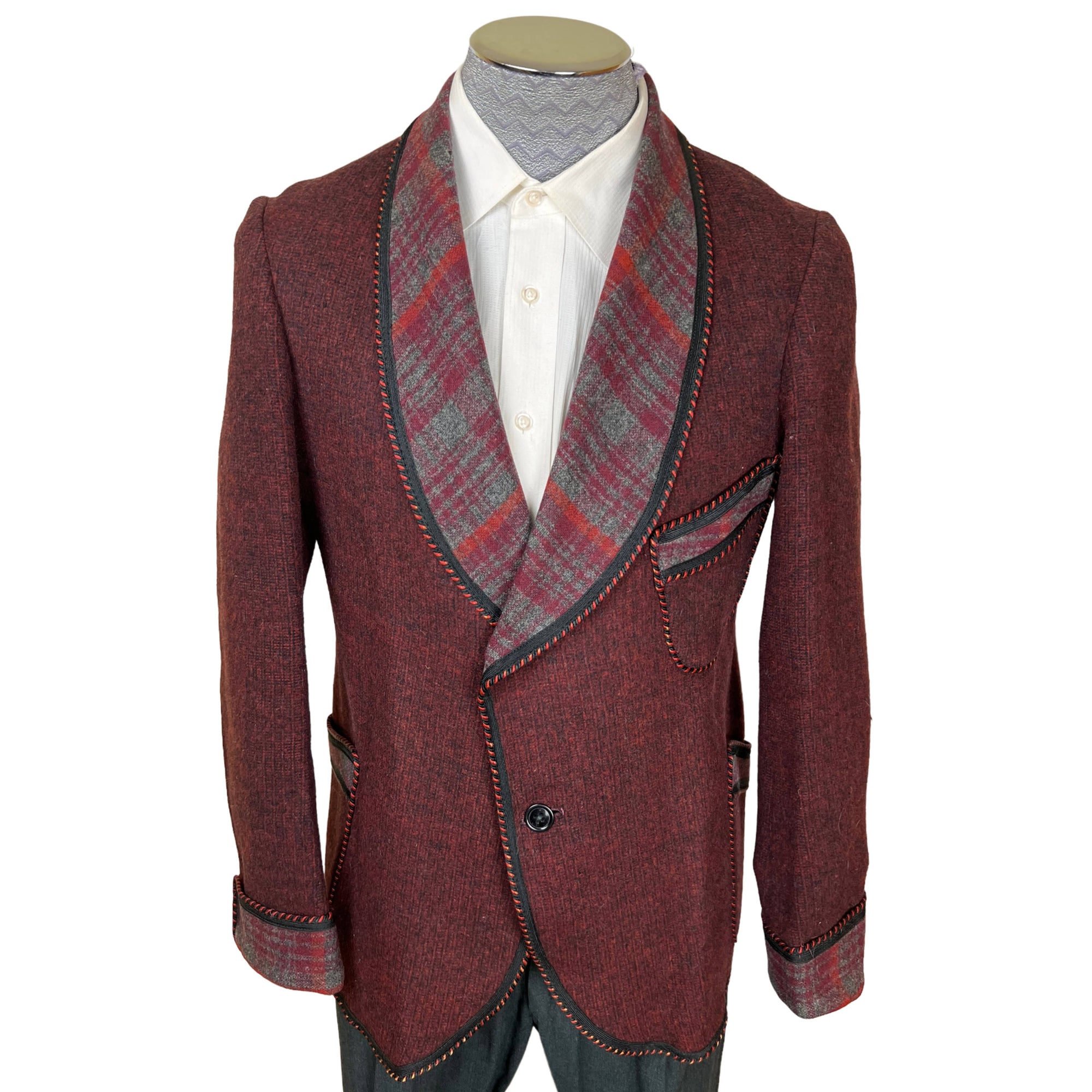1940s 50s Vintage Wool Smoking Jacket Mens Size M