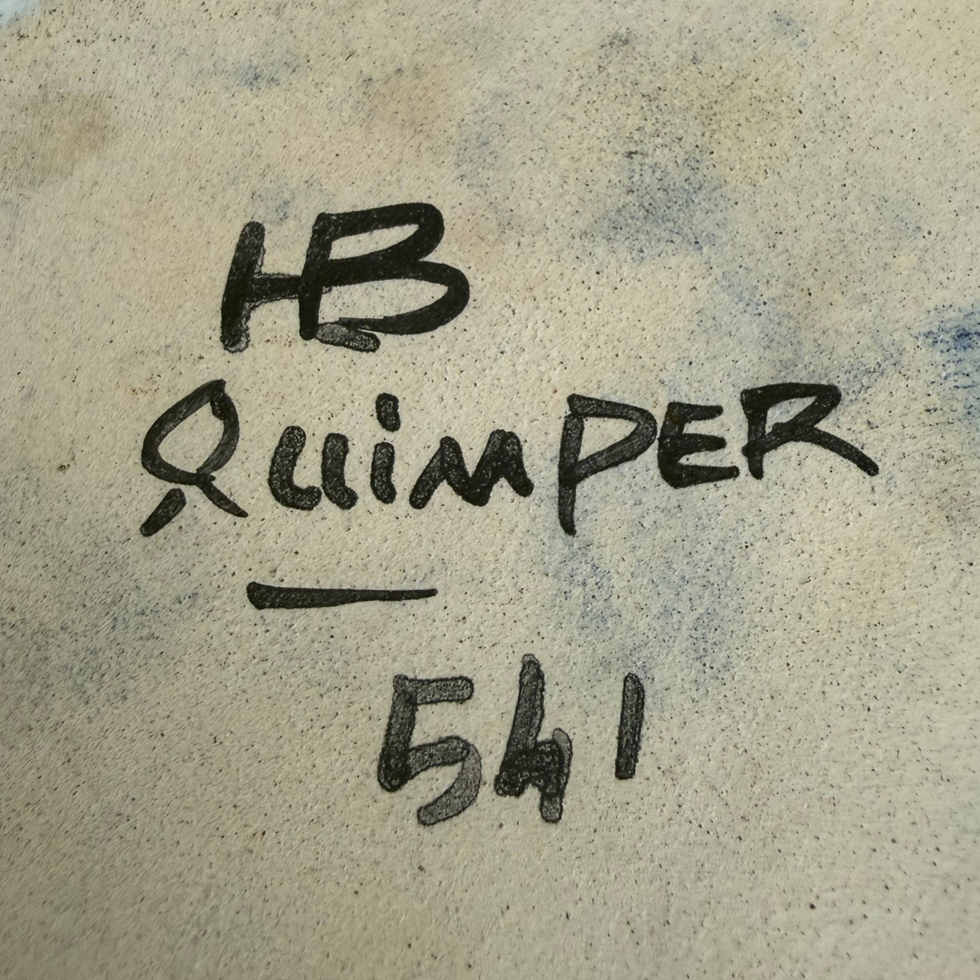 HB Quimper pottery mark 541