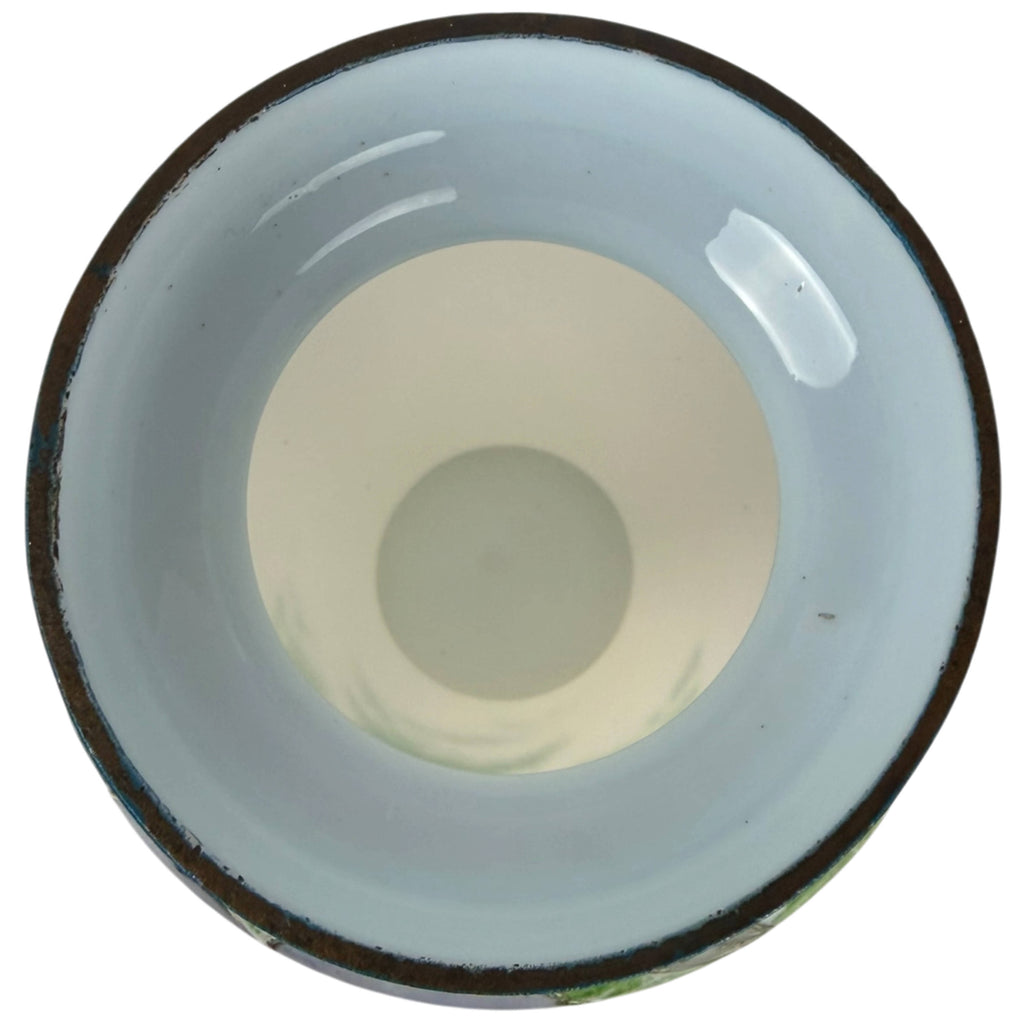 Interior view showing translucent white glass