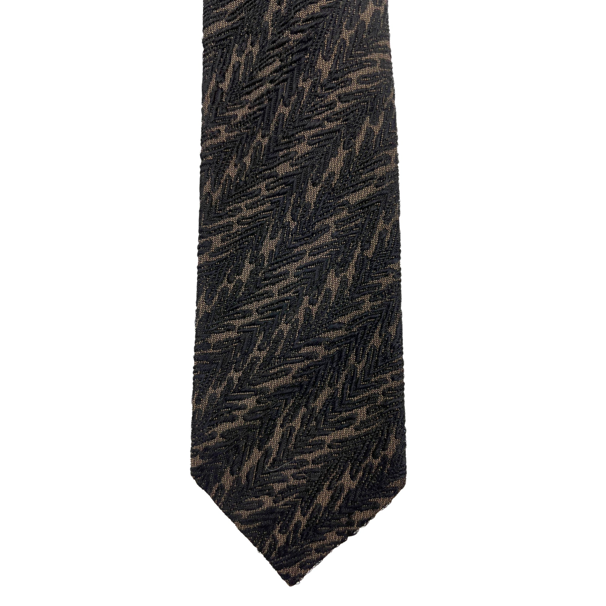 1950s Vintage Hardy Amies Tie Embroidered Silk Necktie
