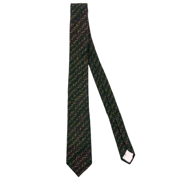 1950s Vintage Hardy Amies Tie Embroidered Silk Necktie