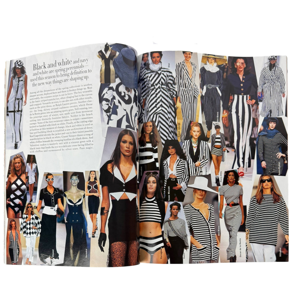 Harper's Bazaar January 1993 spring fashion runway trends