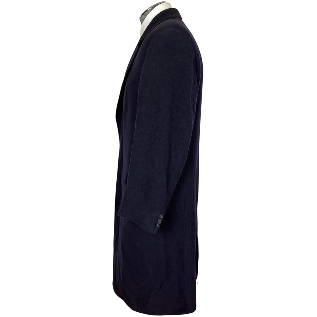 Vintage 100% Cashmere Overcoat Berwin & Berwin for Harrods Made in England Sz L