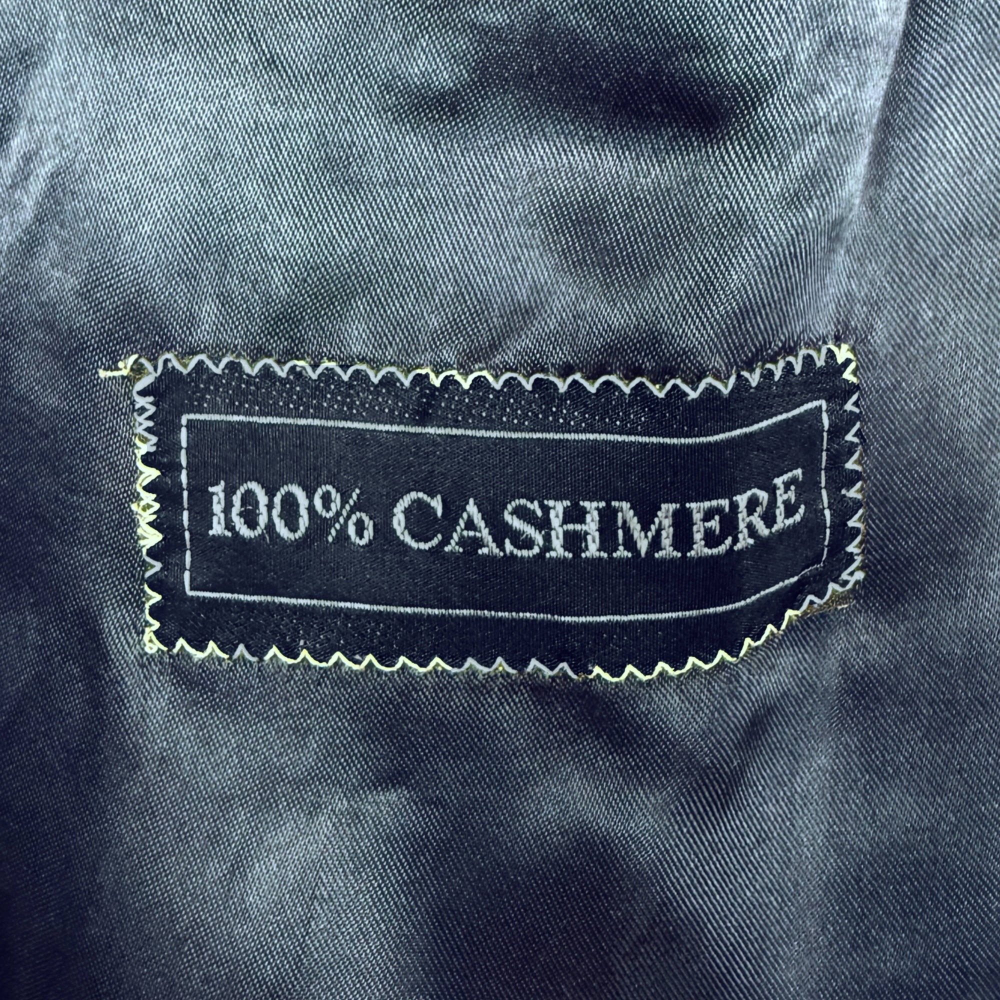Vintage 100% Cashmere Overcoat Berwin & Berwin for Harrods Made in England Sz L
