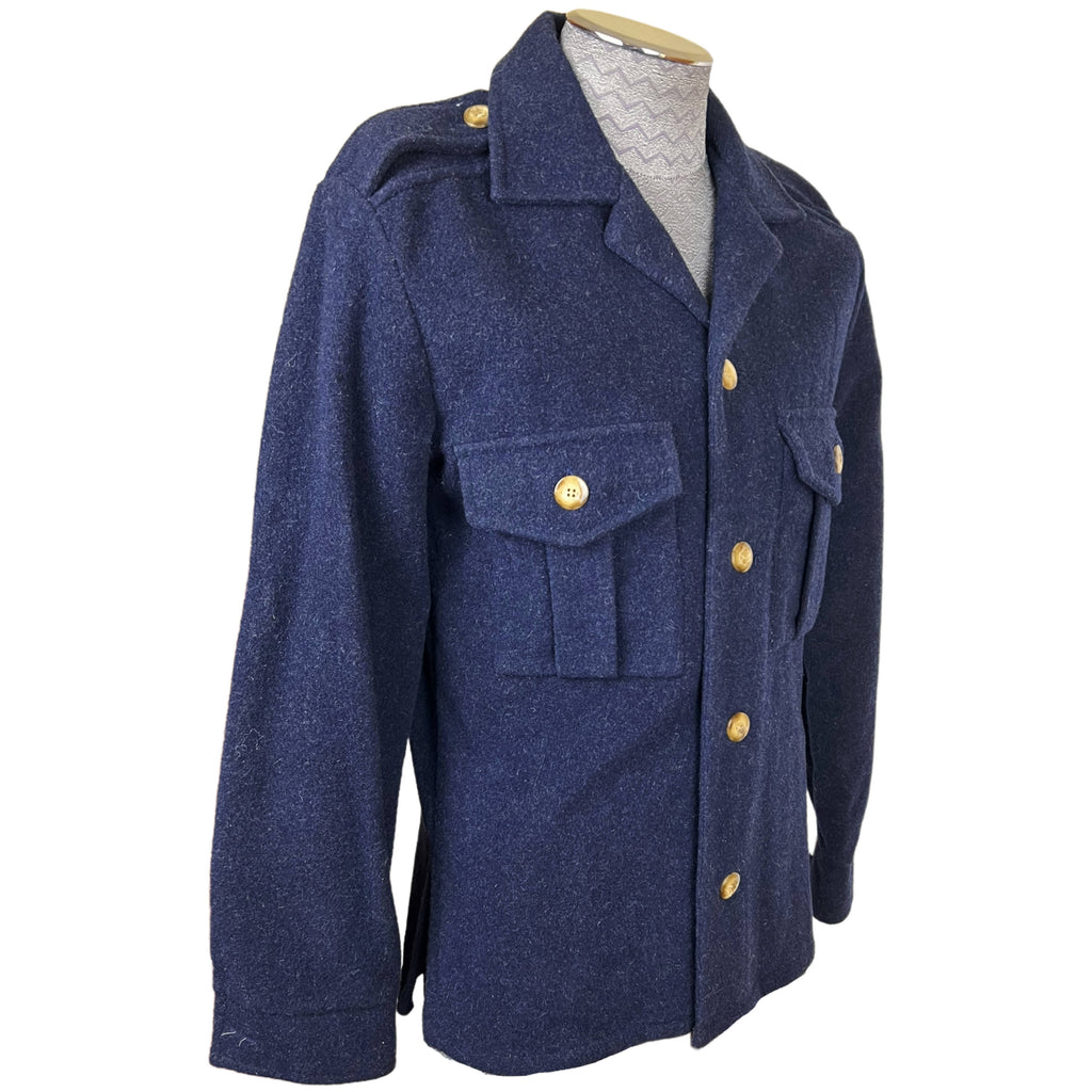 NWT 1970s Vintage Shirt Jacket Wool Blend Made in France S