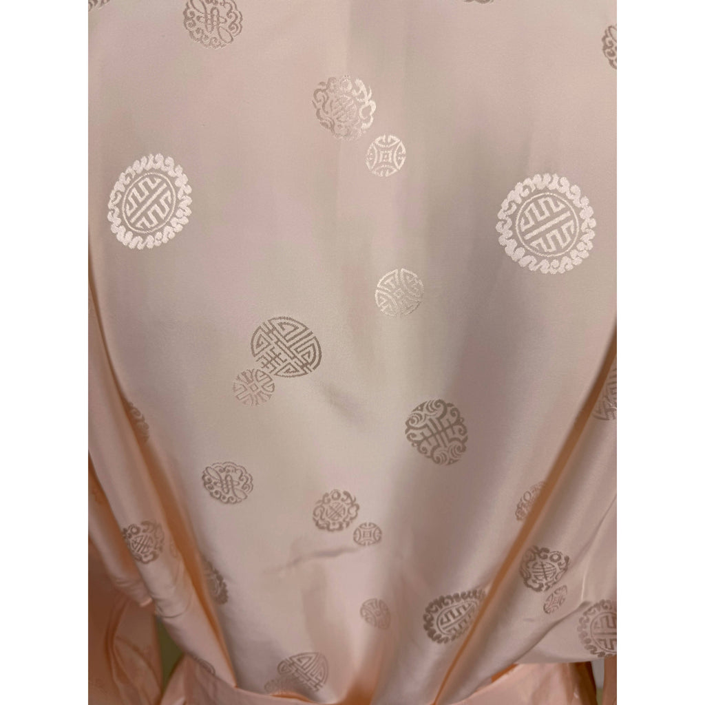 Unused Vintage Dressing Gown Pure Silk Kimono NOS Size S
