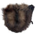 1940s Vintage Fur Muff Heart Shaped Silver Fox w Compartment