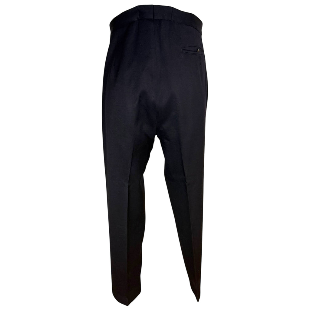 Back view of pants to 1950s Hector Powe London bespoke tuxedo 