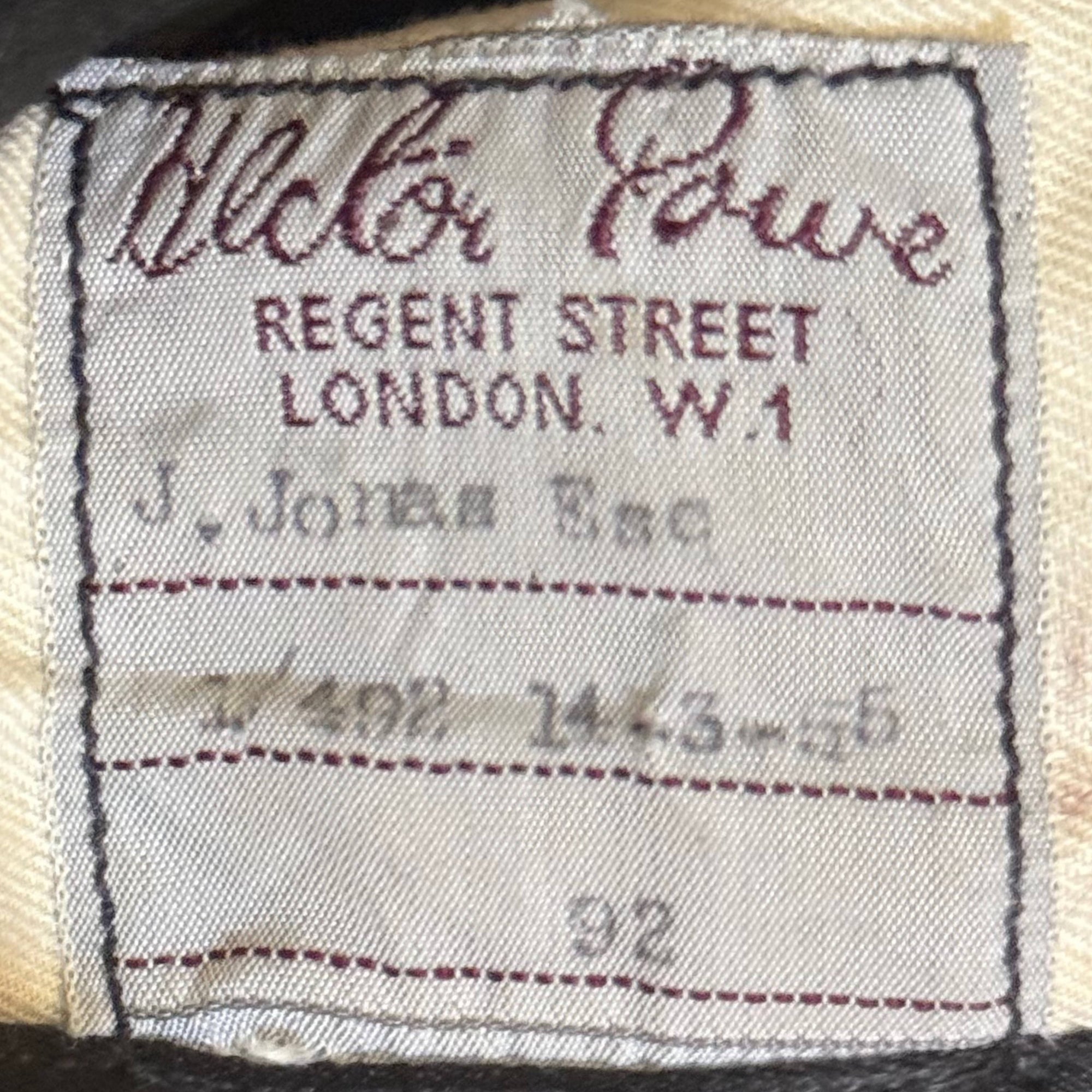 Hector Powe tailor label