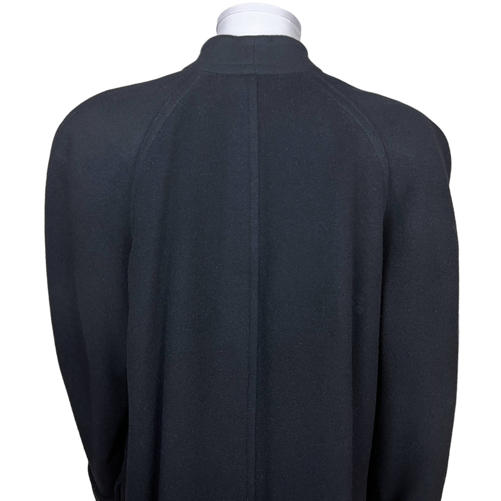 Vintage Irish Black Wool Coat Henry White Dublin Ladies Size 8