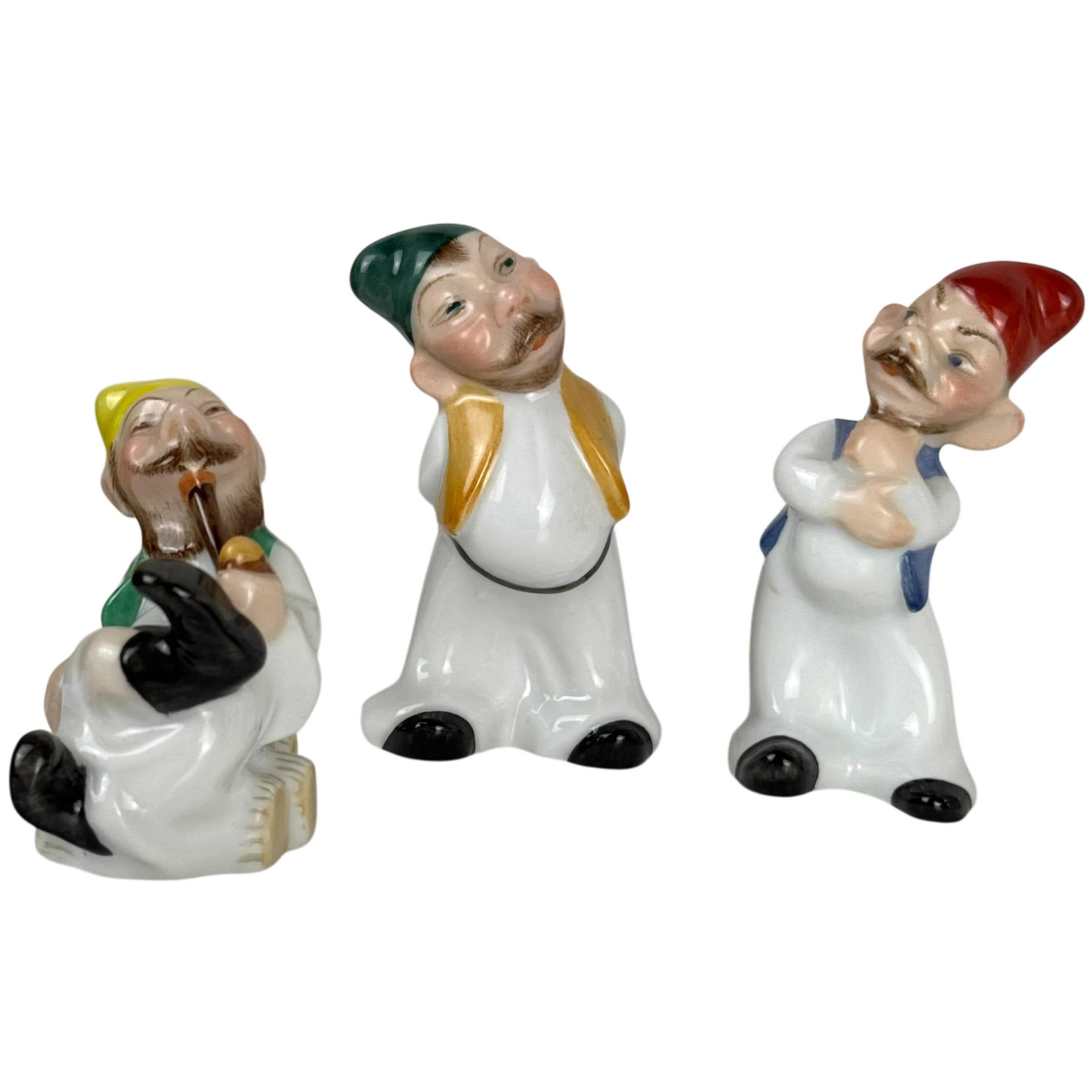 Herend Snow White and Seven Dwarfs Porcelain Figurine Set Hungary