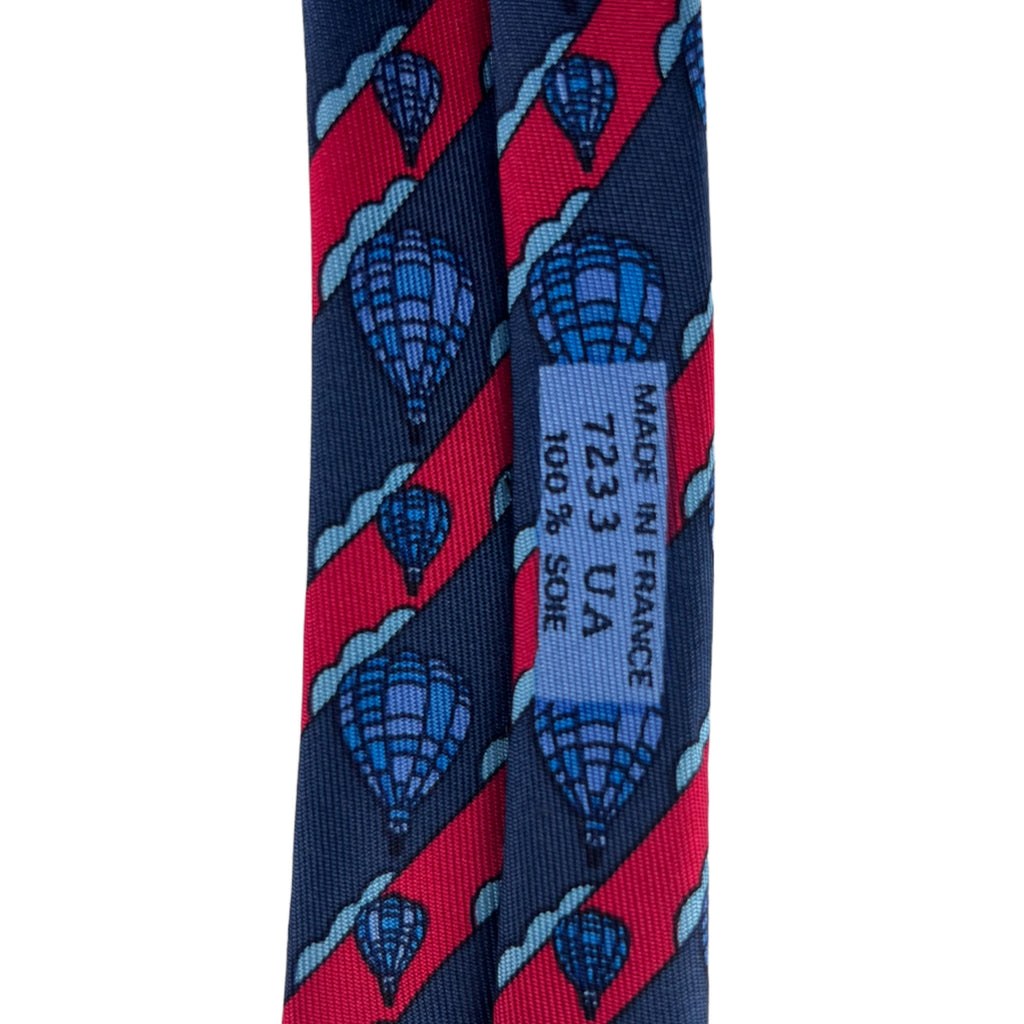 Vintage Hermes Silk Tie Hot Air Balloons 7233 UA Necktie