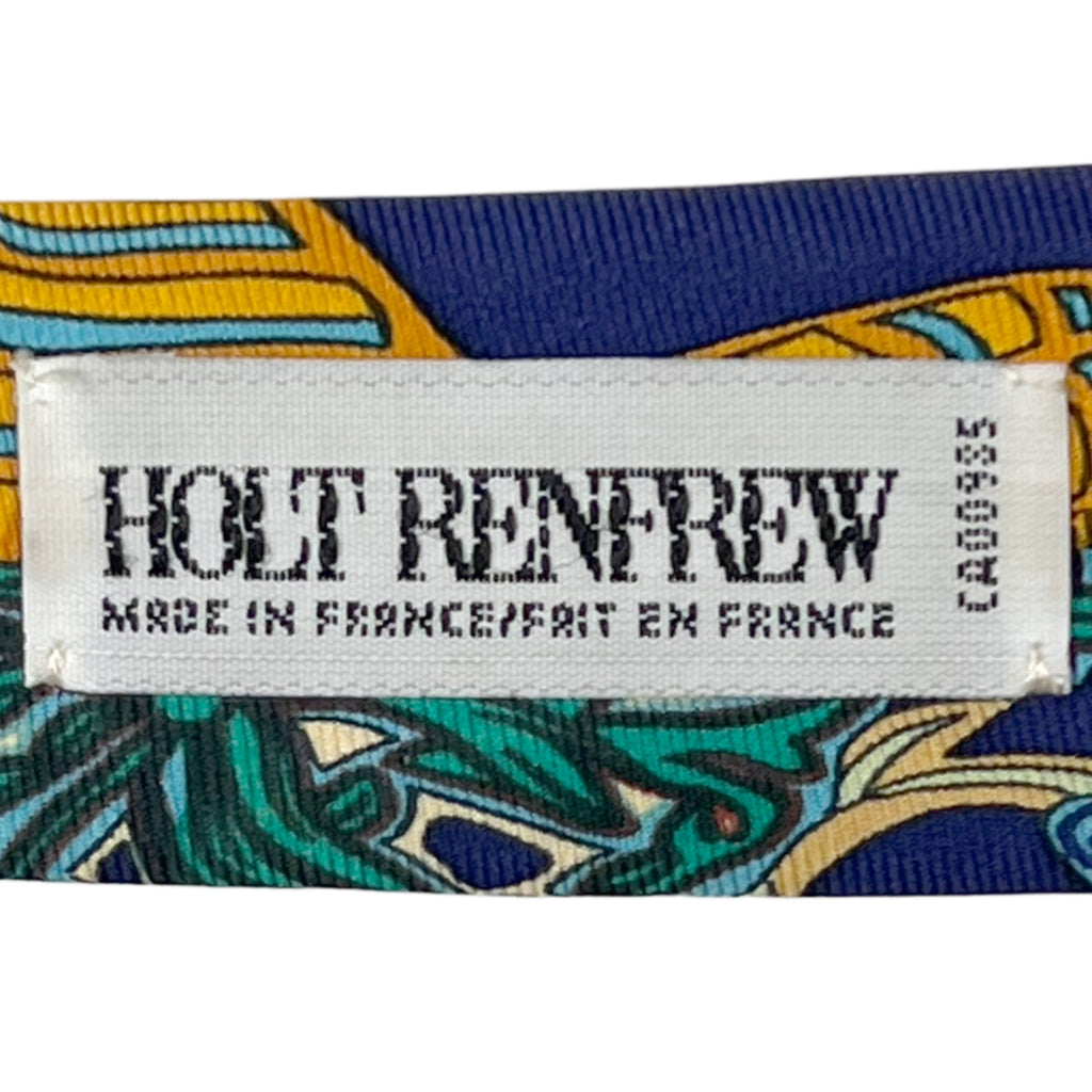 Vintage 1991 Hermes Art Des Steppes Silk Tie Annie Faivre