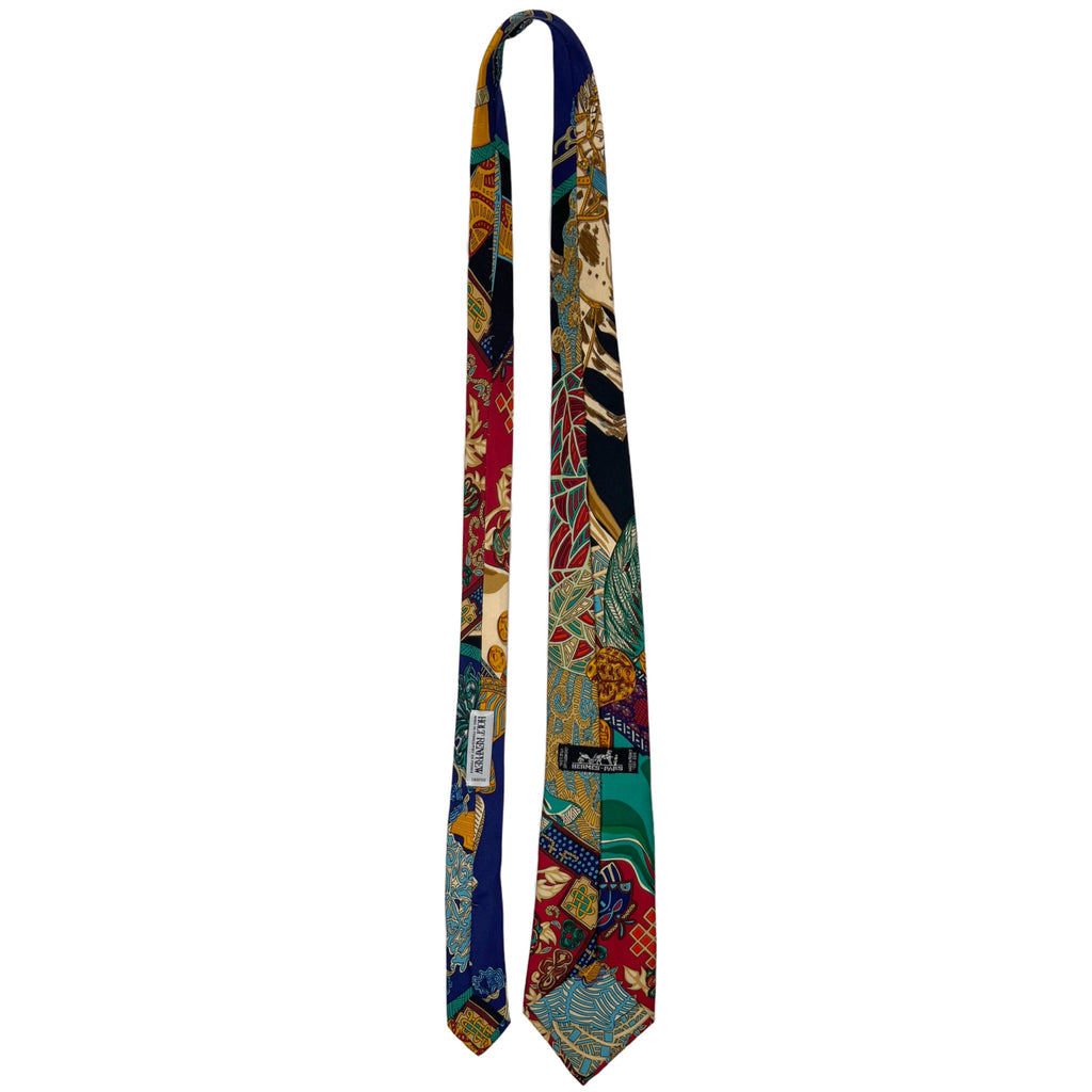Vintage 1991 Hermes Art Des Steppes Silk Tie Annie Faivre