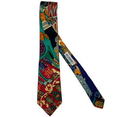 Vintage 1991 Hermes Art Des Steppes Silk Tie Annie Faivre