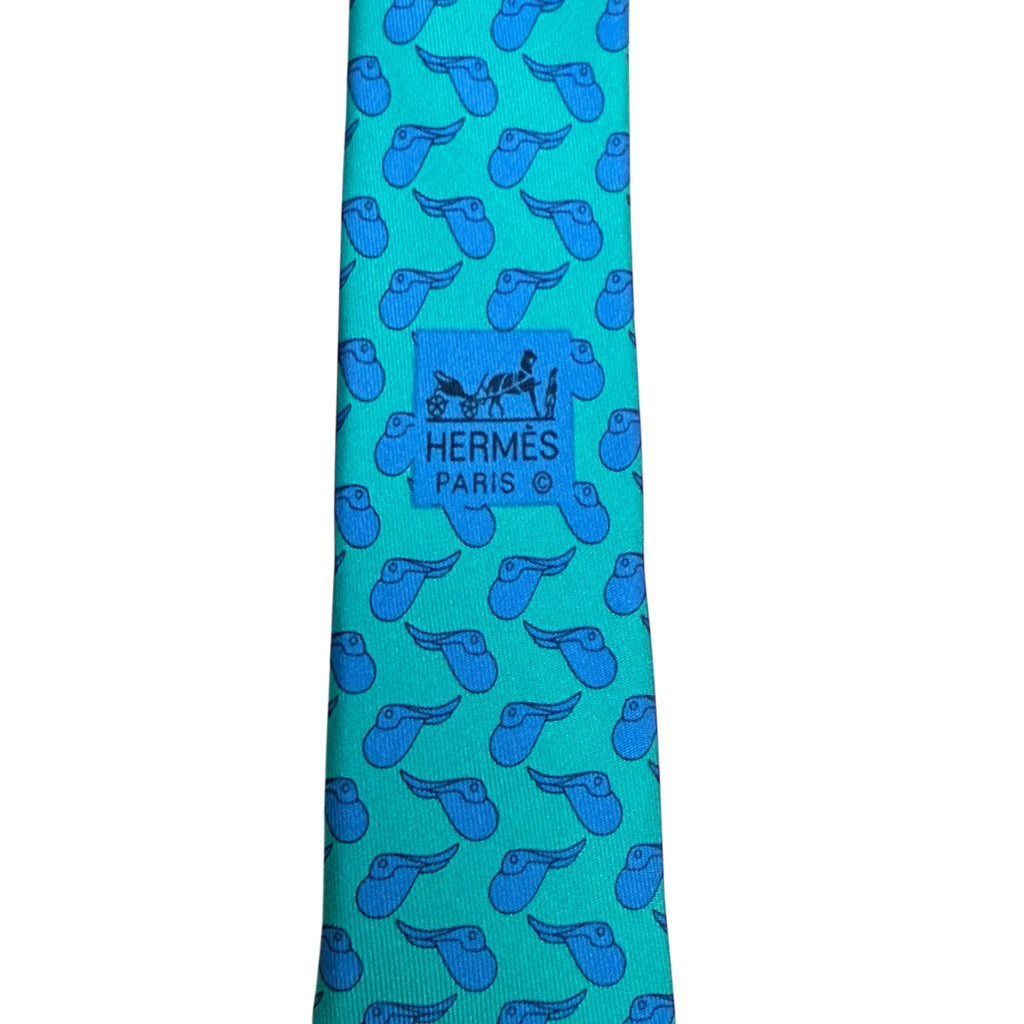 Rare Hermes Silk Tie 1994 Martell Grand National Horse Race Necktie