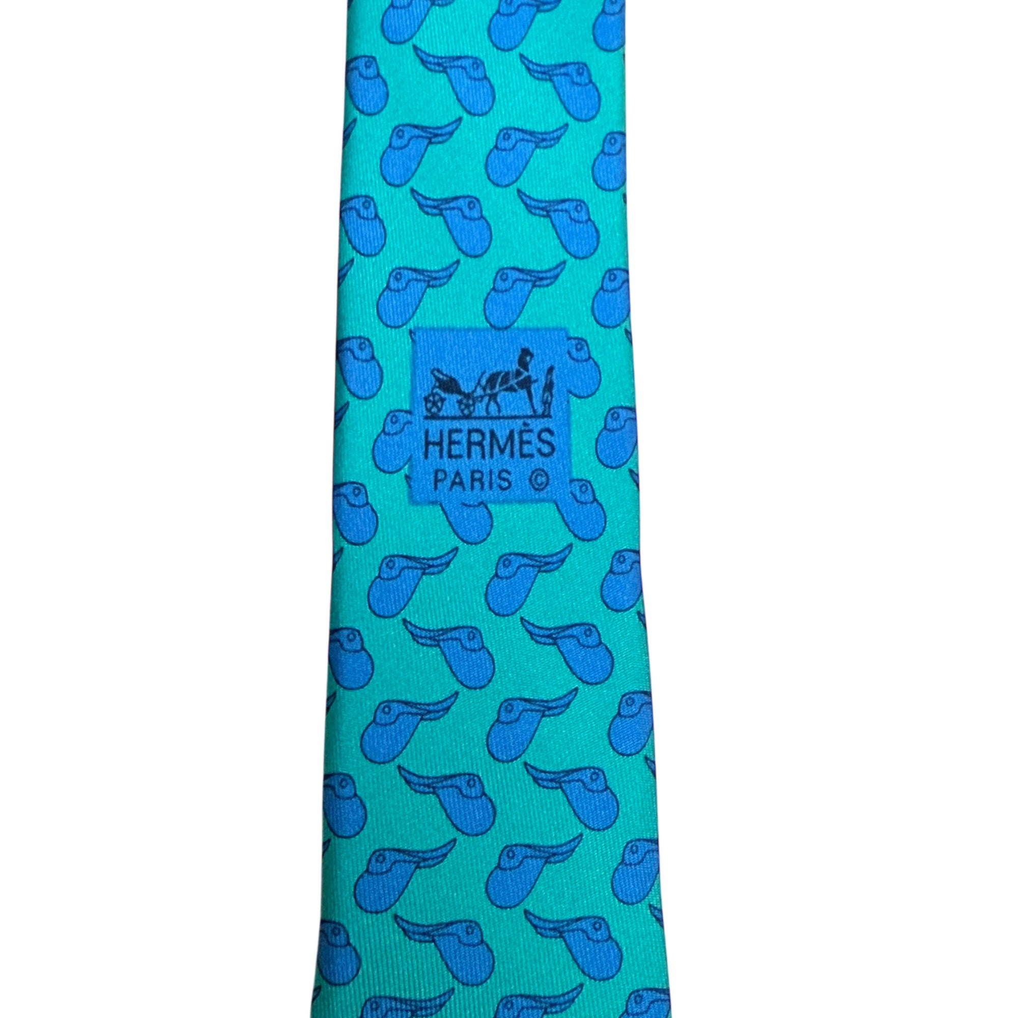 Rare Hermes Silk Tie 1994 Martell Grand National Horse Race Necktie