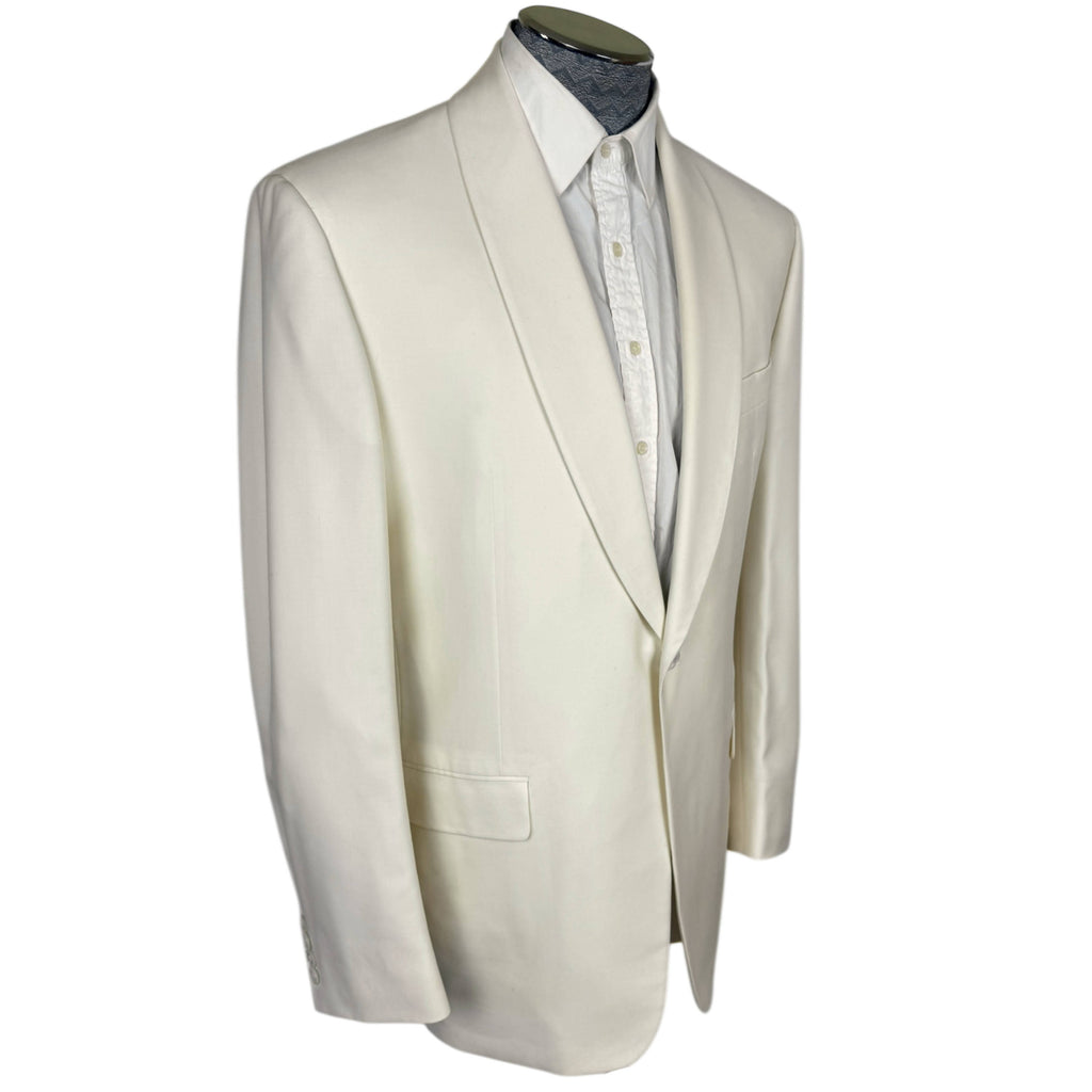 Hickey Freeman Off-White Dinner Jacket Made in USA Size 44 Regular