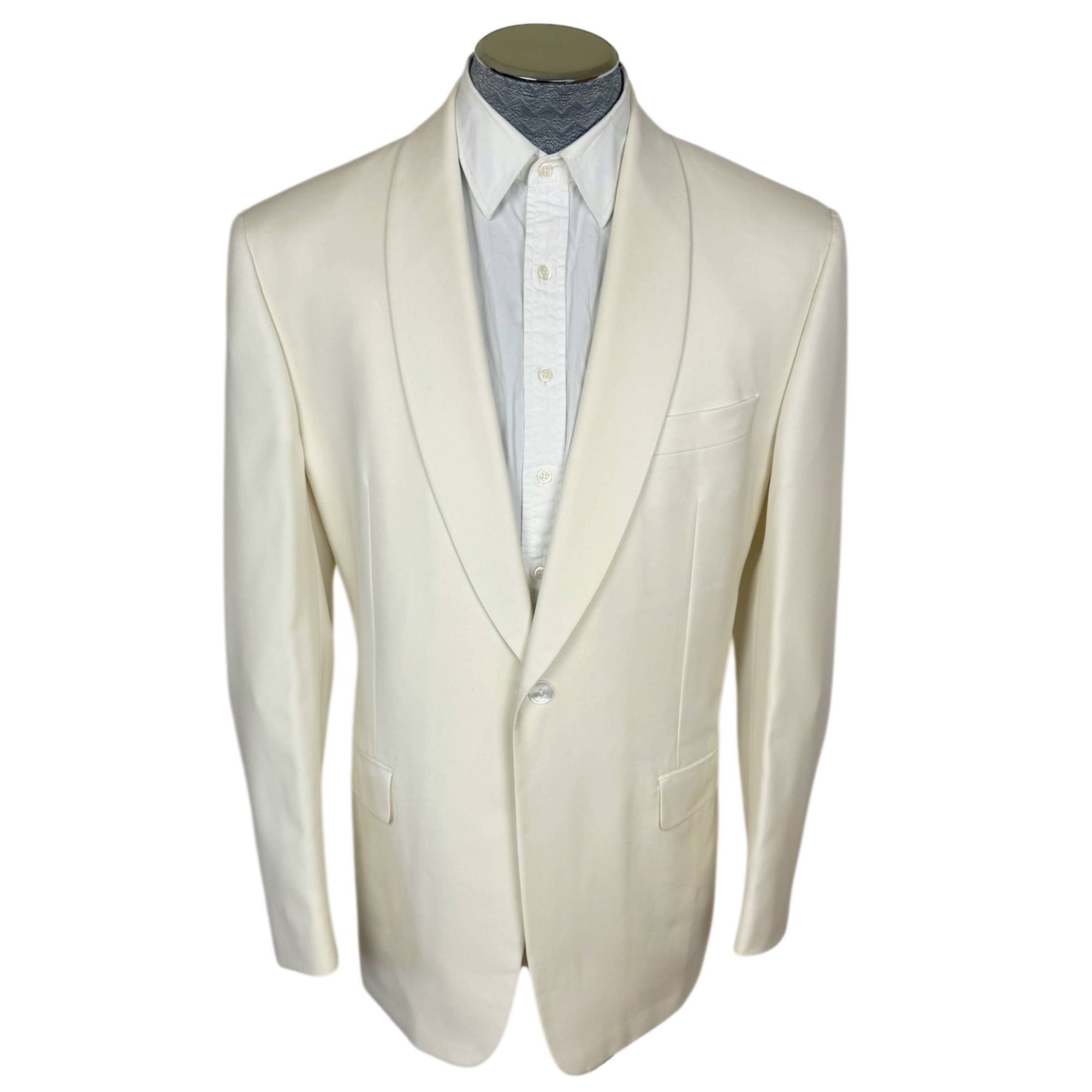 Hickey Freeman Off-White Dinner Jacket Made in USA Size 44 Regular