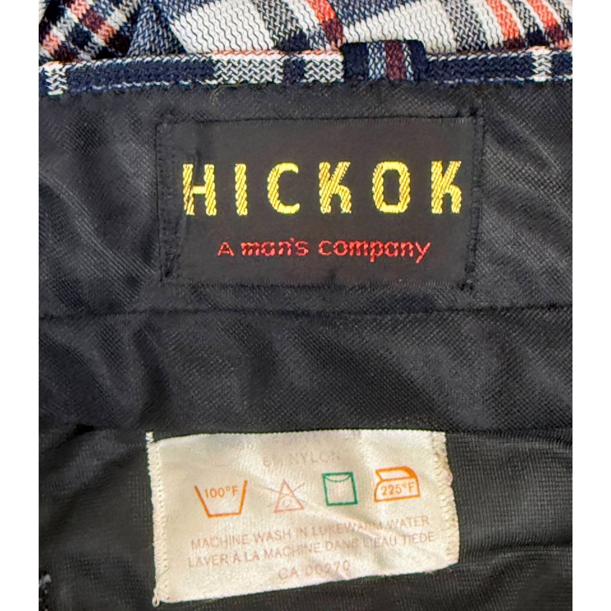 Early 1970s Plaid Pants by Hickok Polyester Blend 32” Waist