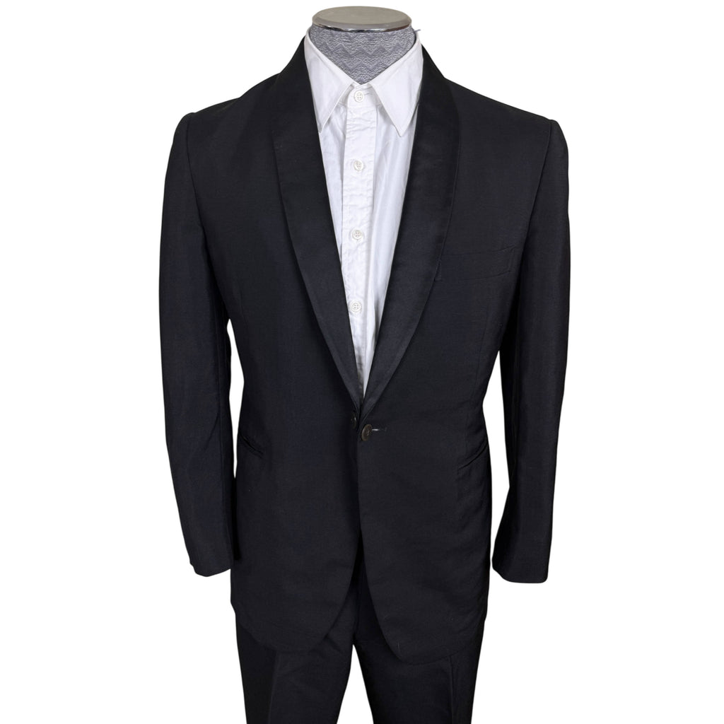 Vintage 1970 wool mohair shawl lapel tuxedo jacket