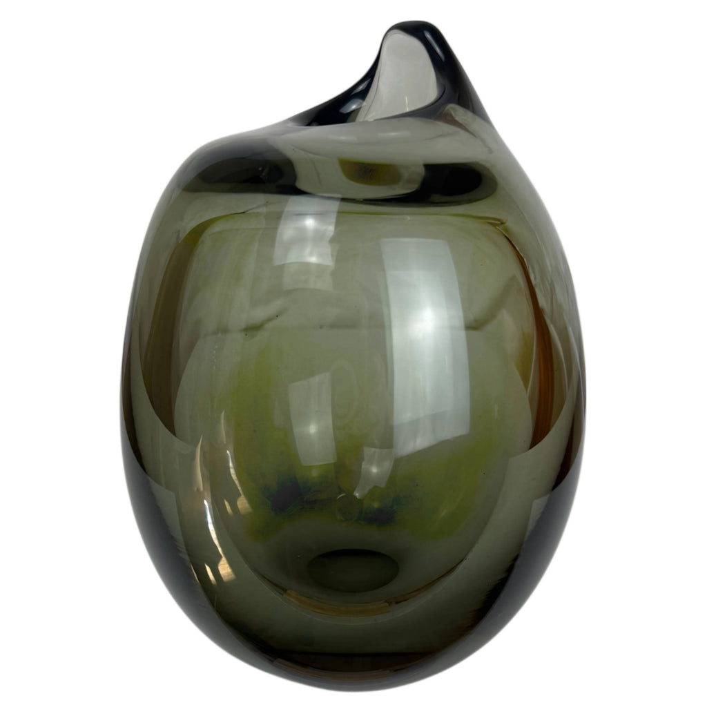 Vintage 1950s Holmegaard Art Glass Vase by Per Lütken, Denmark, 1955