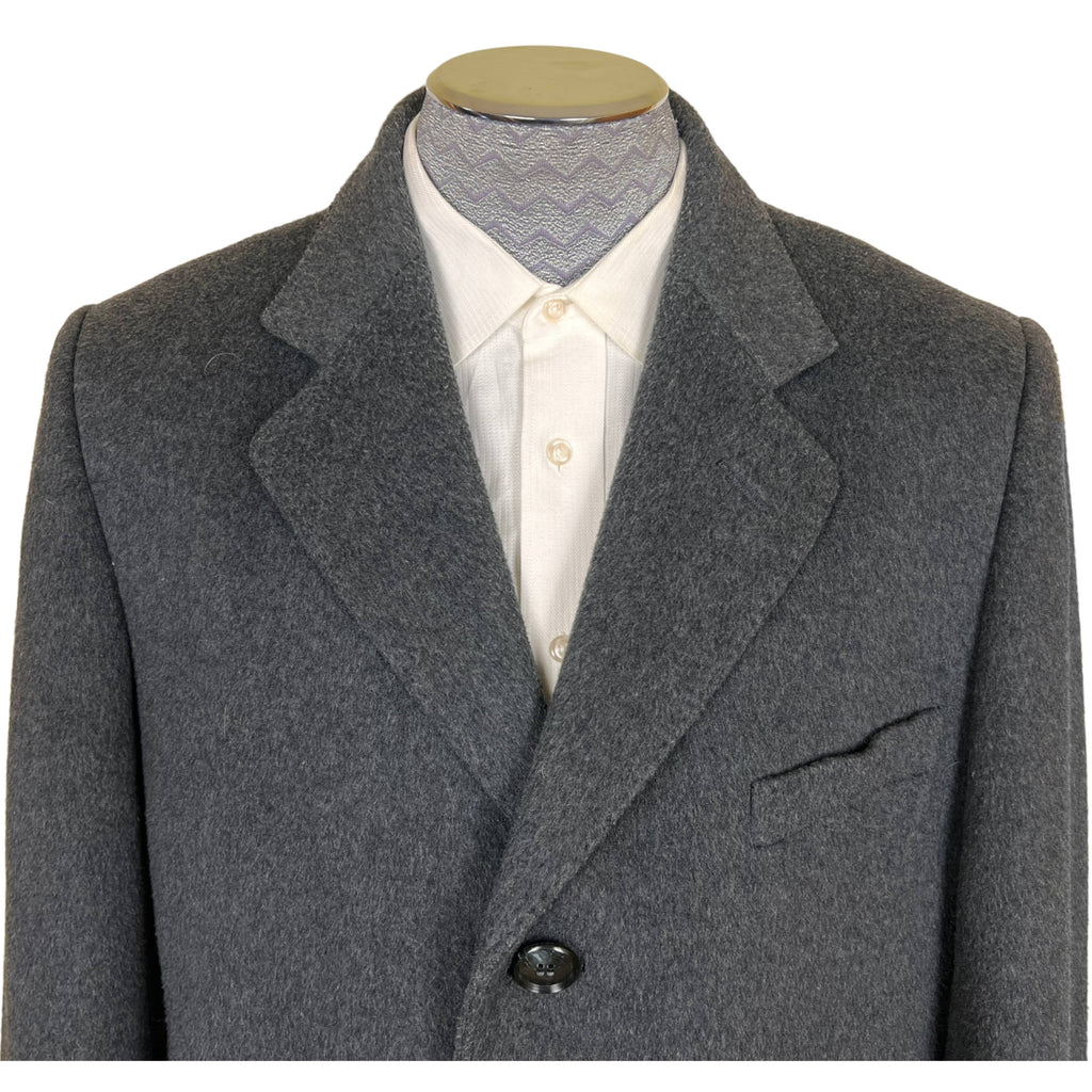 1970s Vintage Mens Overcoat English Pure Wool Holt Renfrew