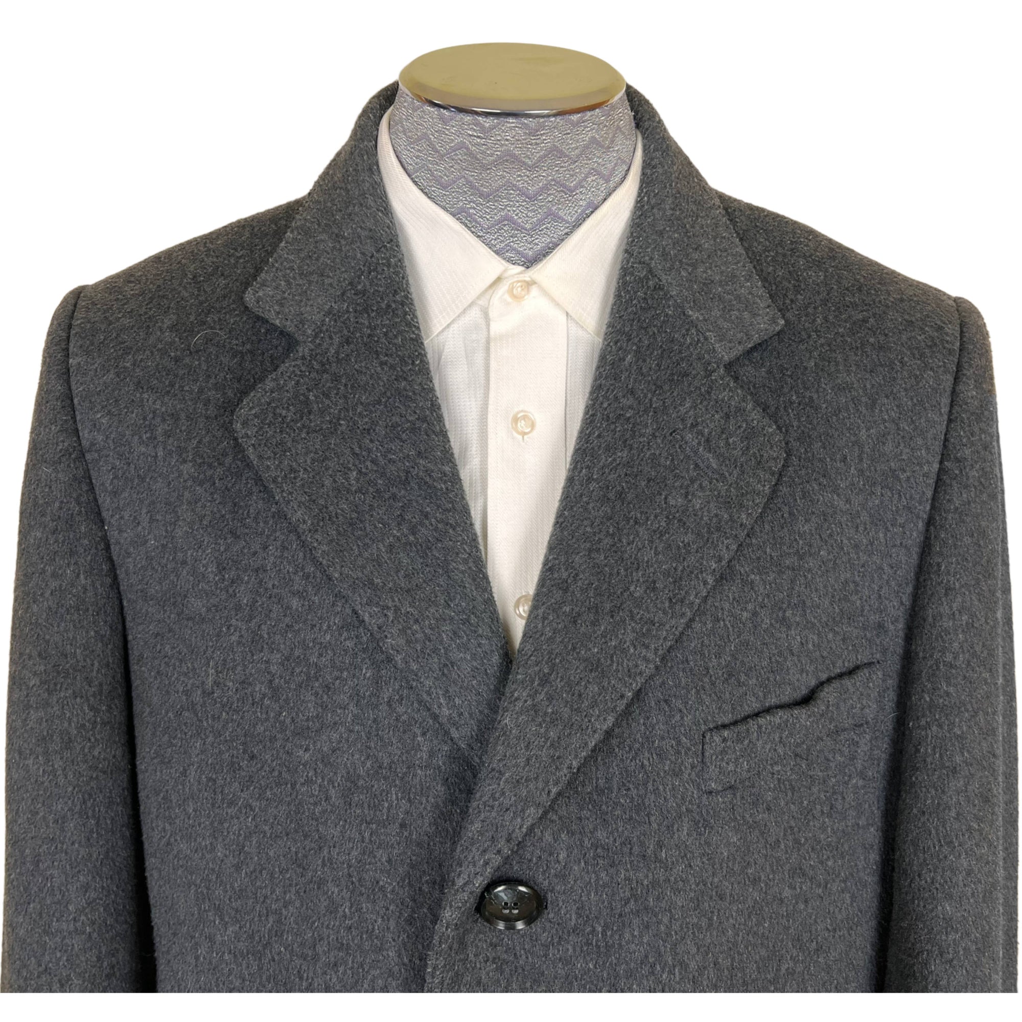 1970s Vintage Mens Overcoat English Pure Wool Holt Renfrew