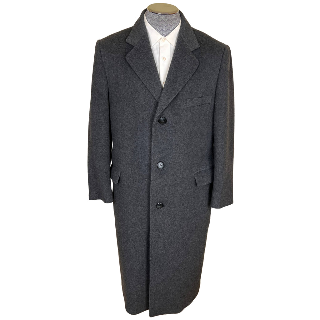 1970s Vintage Mens Overcoat English Pure Wool Holt Renfrew