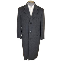 1970s Vintage Mens Overcoat English Pure Wool Holt Renfrew