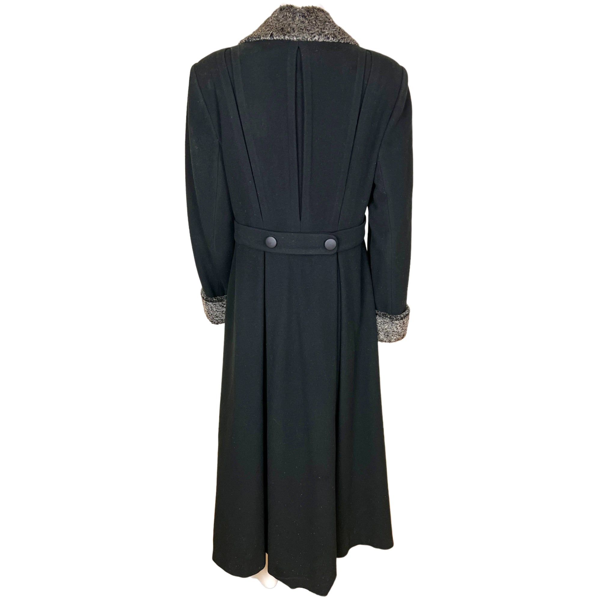 Vintage 1970s Ladies Coat Holt Renfrew Overcoat Wool Blend M