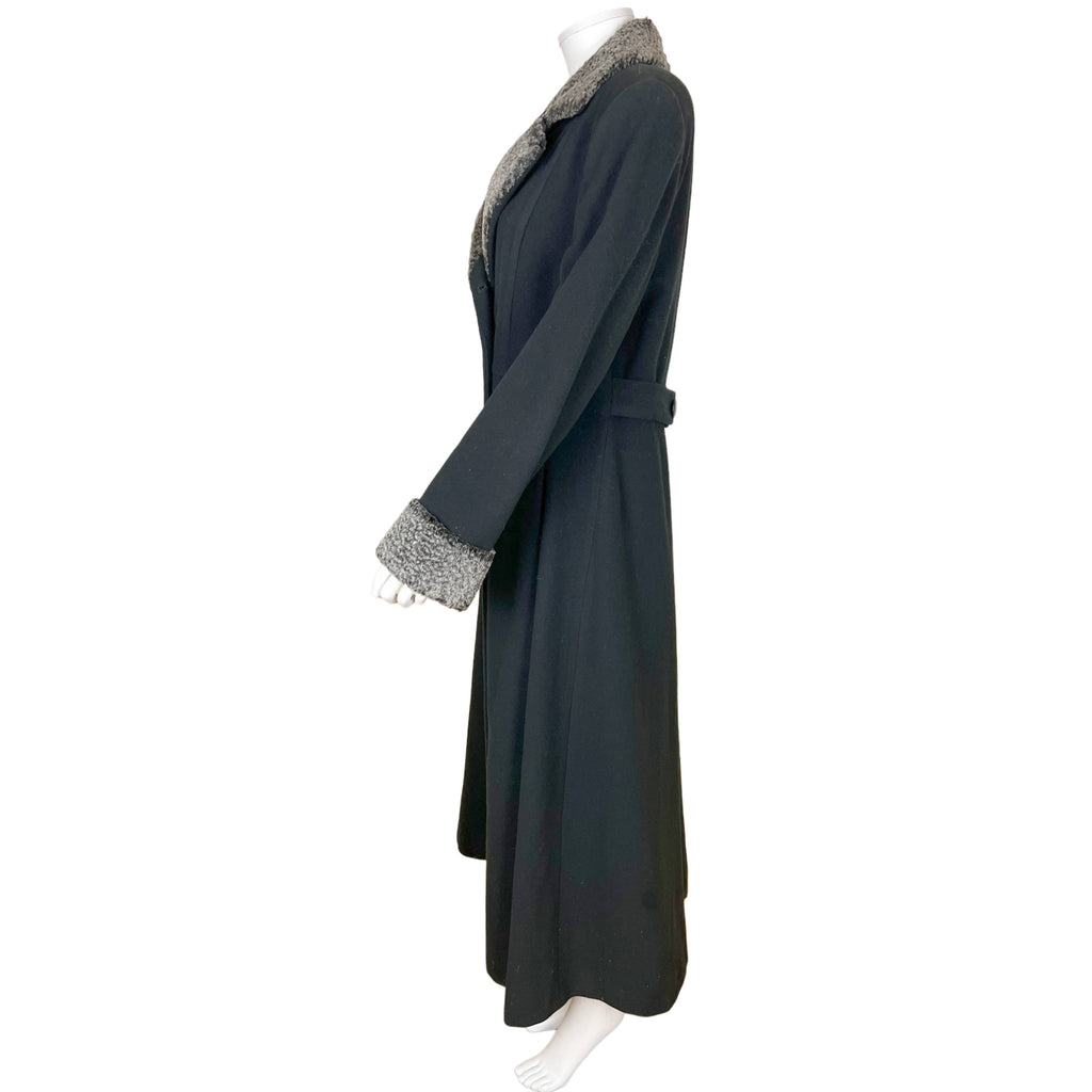 Vintage 1970s Ladies Coat Holt Renfrew Overcoat Wool Blend M