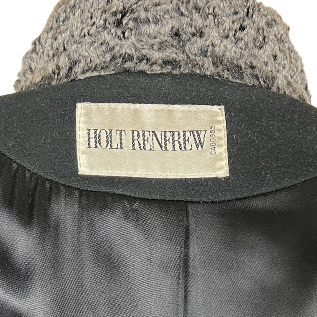 Vintage 1970s Ladies Coat Holt Renfrew Overcoat Wool Blend M