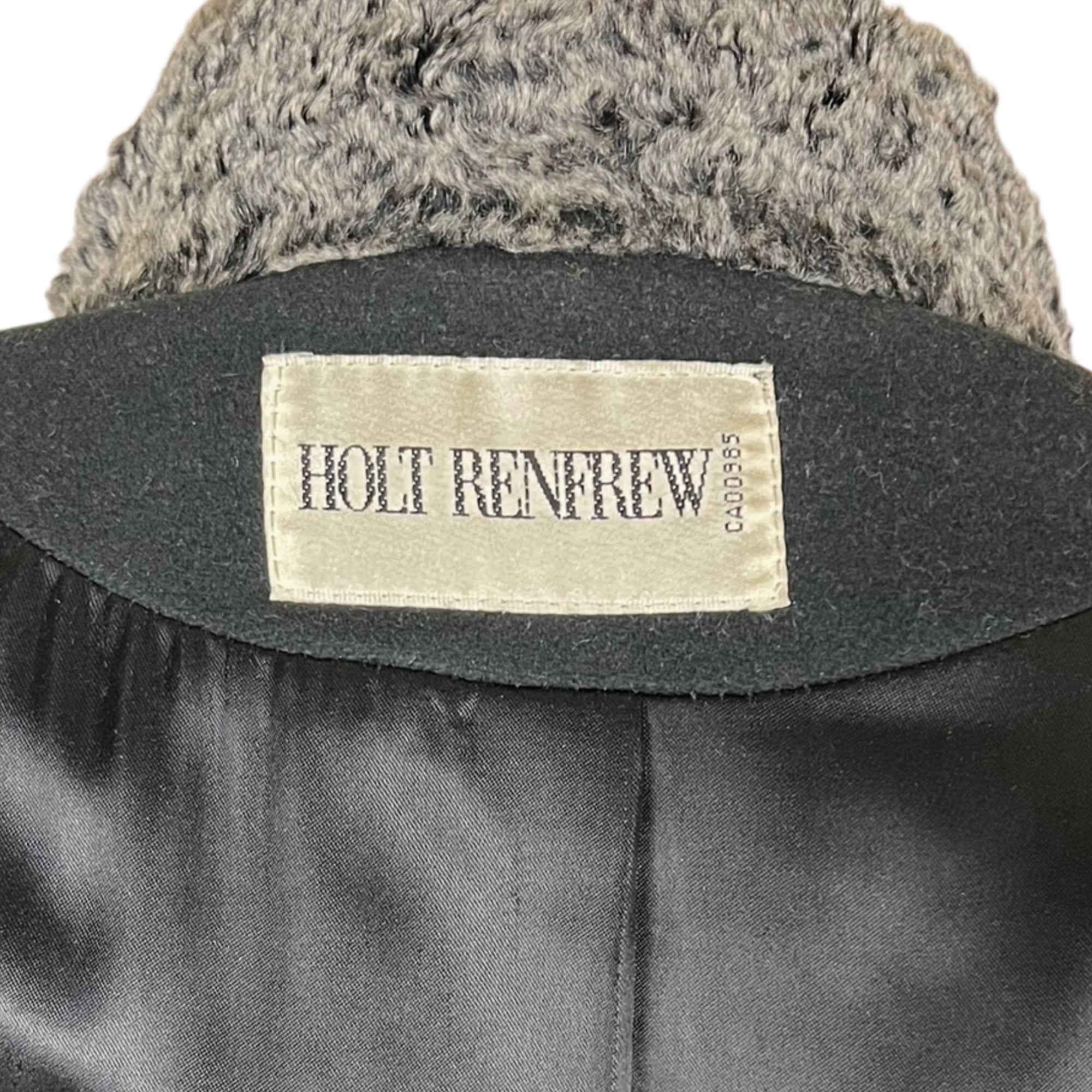 Vintage 1970s Ladies Coat Holt Renfrew Overcoat Wool Blend M