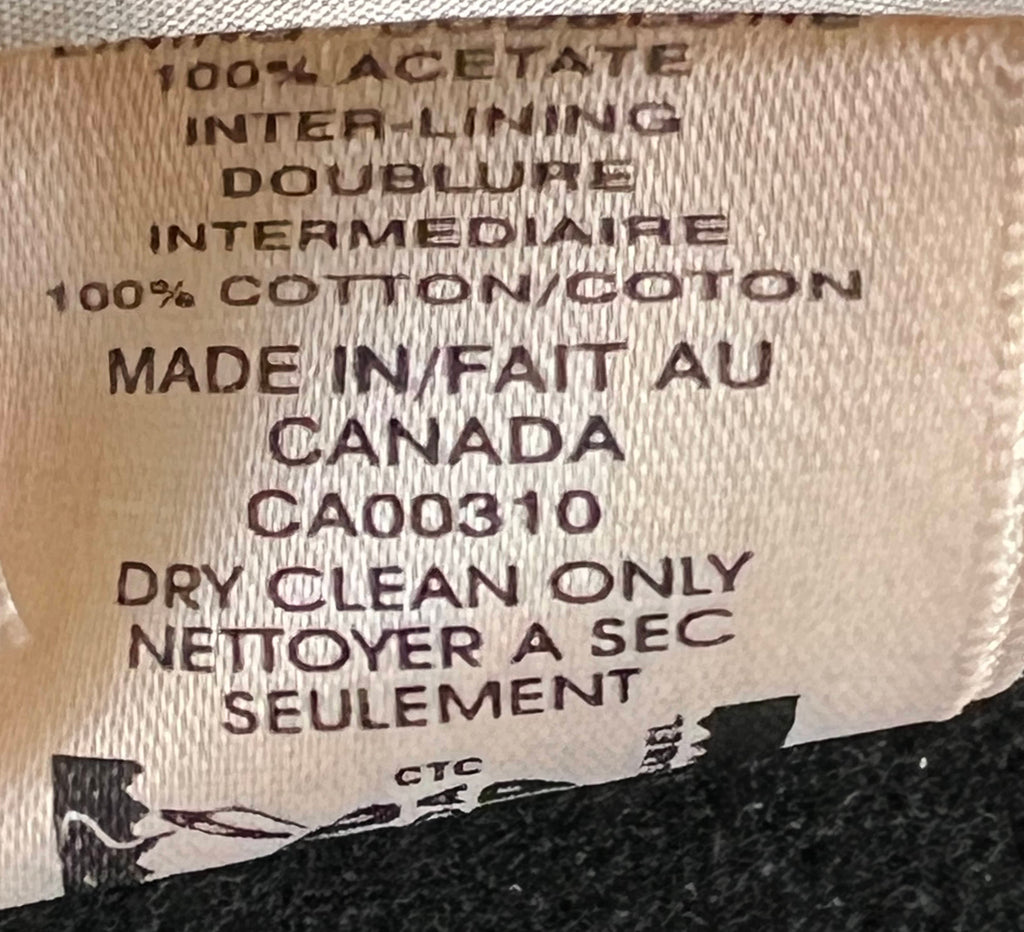 Vintage 1970s Ladies Coat Holt Renfrew Overcoat Wool Blend M