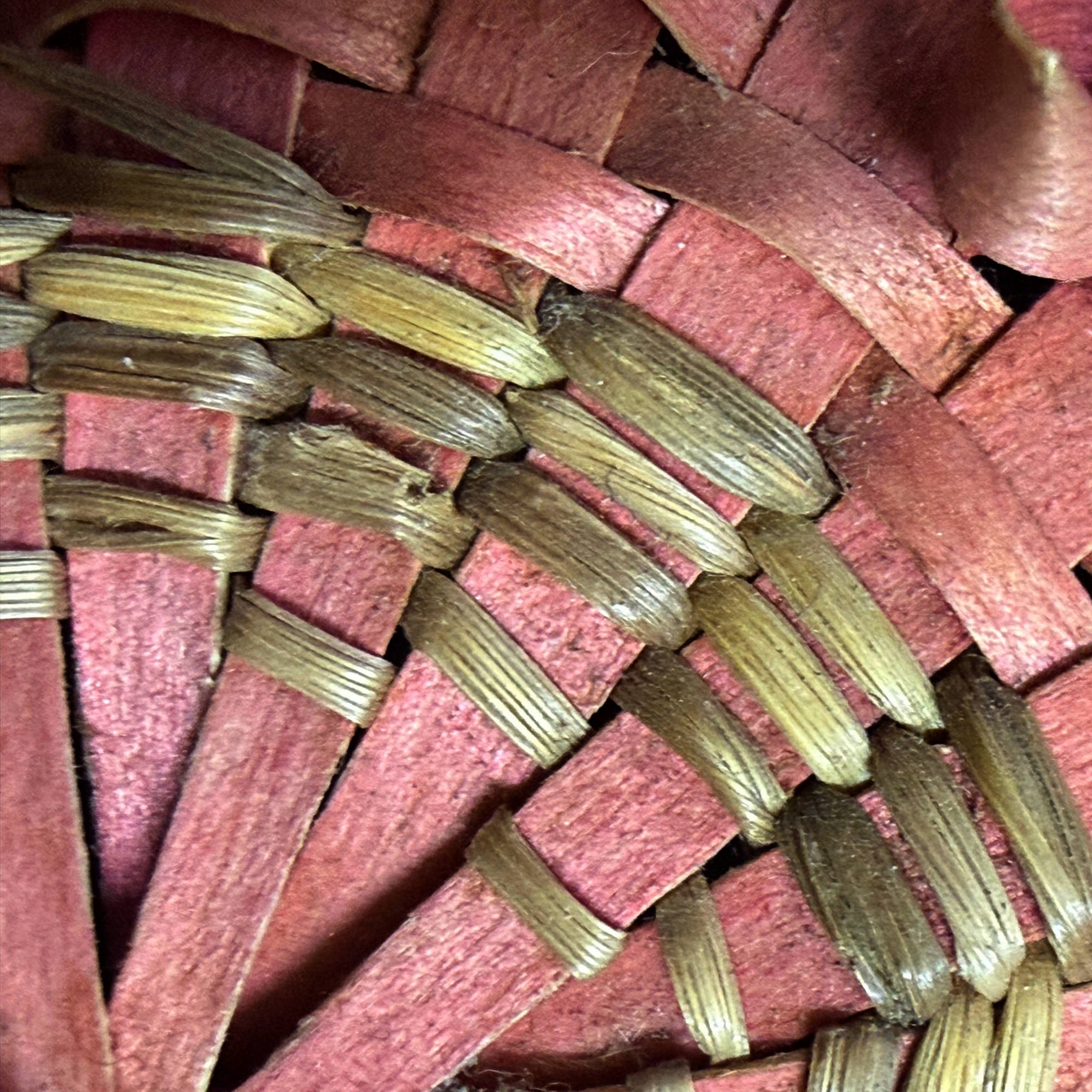 Vintage 1930s Native American Lidded Basket Ash & Sweetgrass Passamaquoddy Penobscot Wabanaki