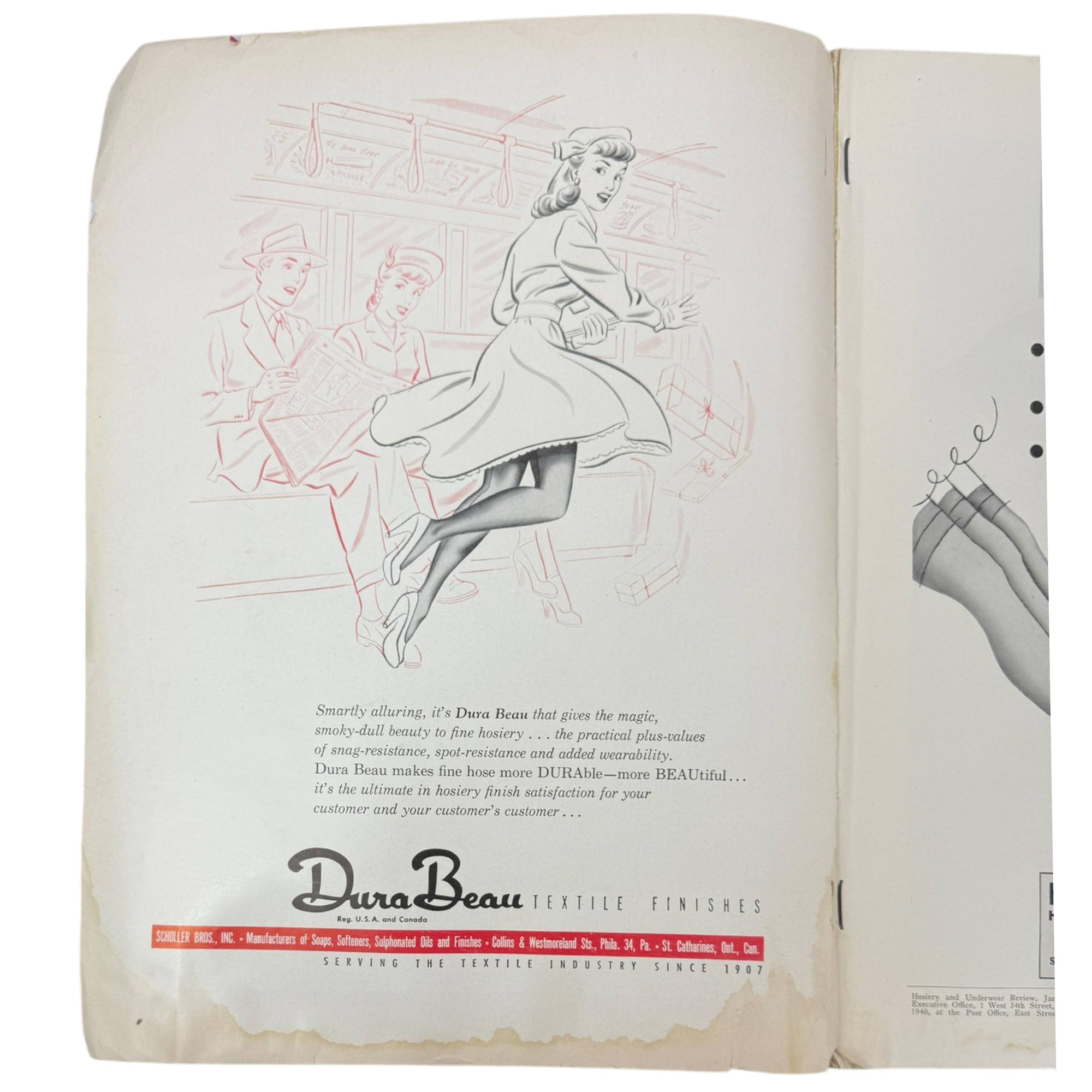 January 1950 Hosiery Buyers Issue, Hosiery and Underwear Review Magazine Nylons Trade Mag