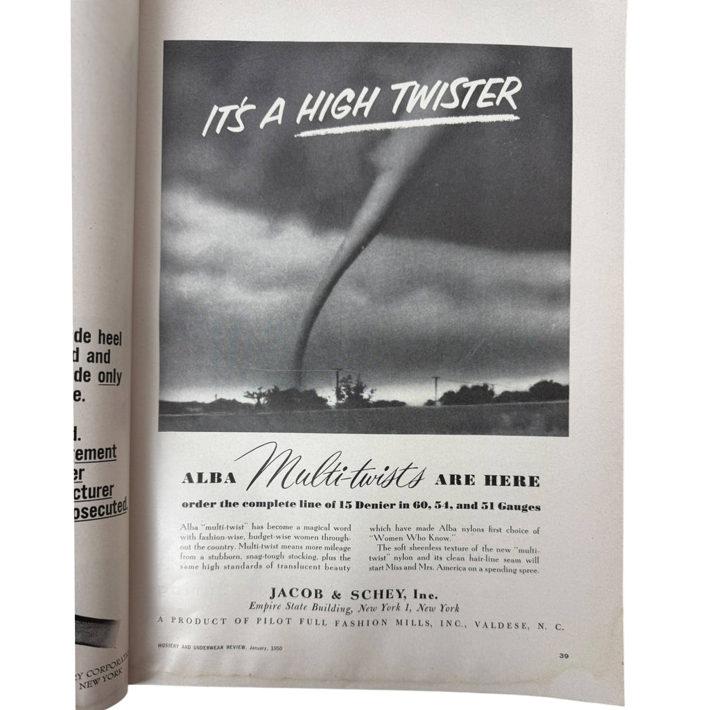 January 1950 Hosiery Buyers Issue, Hosiery and Underwear Review Magazine Nylons Trade Mag