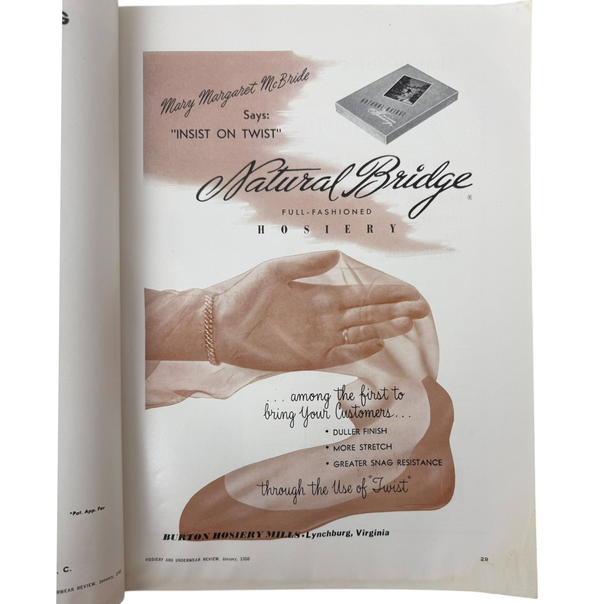 January 1950 Hosiery Buyers Issue, Hosiery and Underwear Review Magazine Nylons Trade Mag