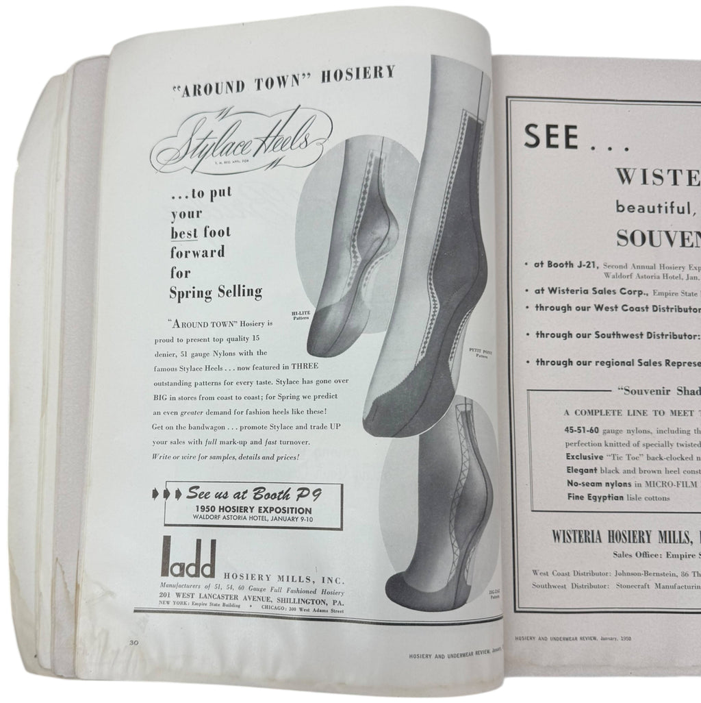 January 1950 Hosiery Buyers Issue, Hosiery and Underwear Review Magazine Nylons Trade Mag