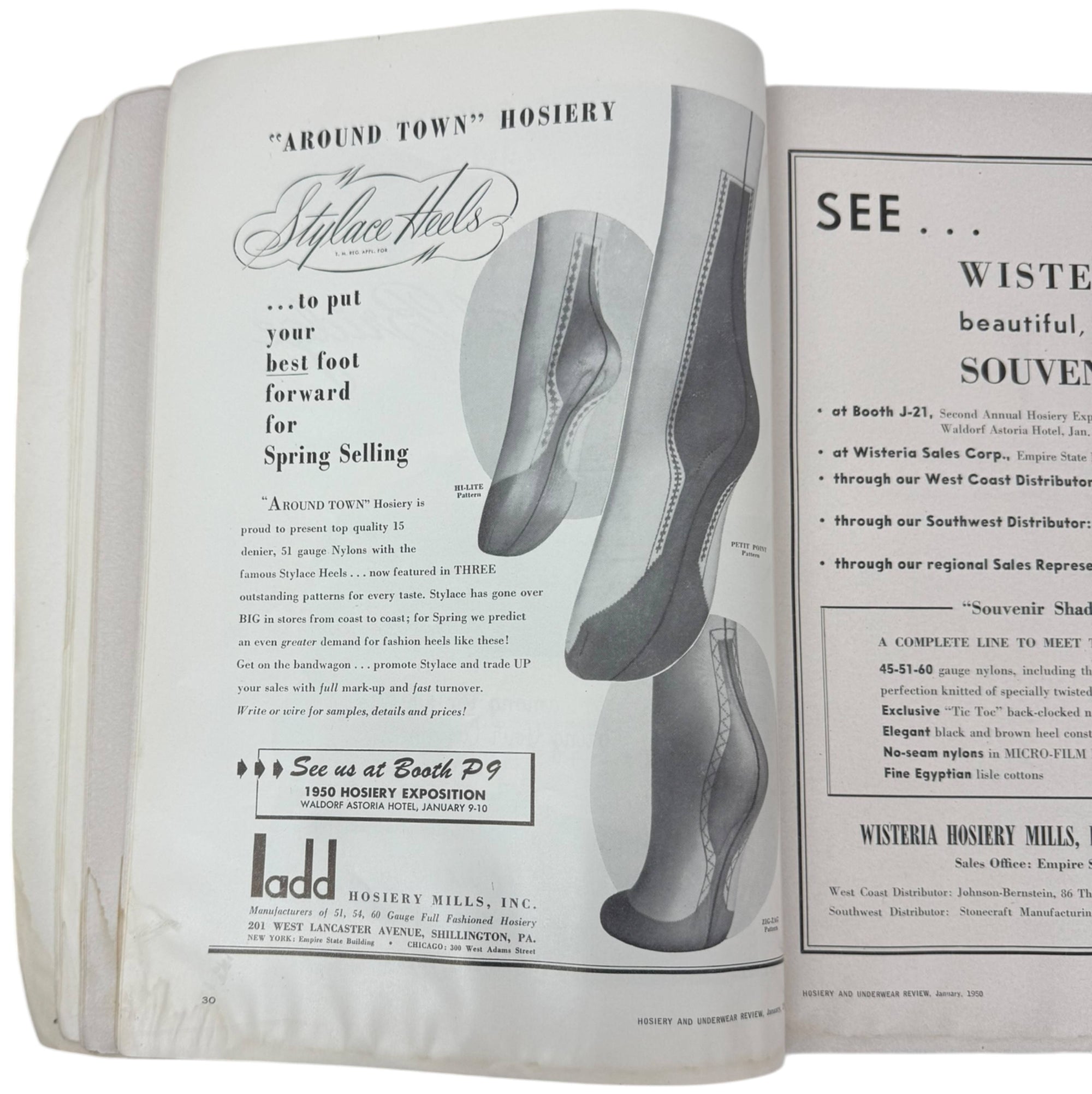 January 1950 Hosiery Buyers Issue, Hosiery and Underwear Review Magazine Nylons Trade Mag