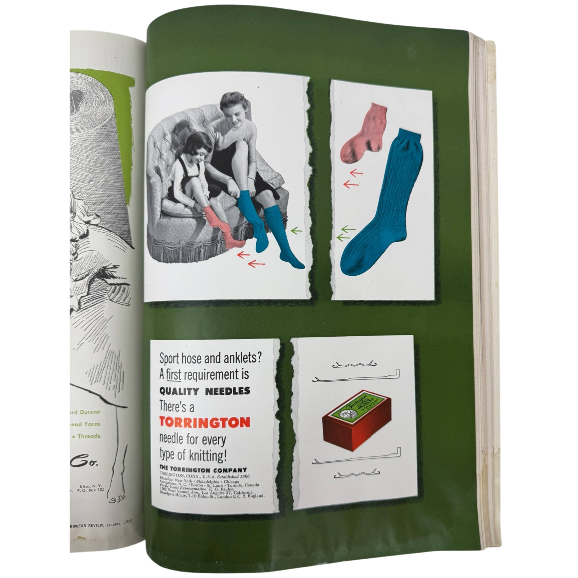 January 1950 Hosiery Buyers Issue, Hosiery and Underwear Review Magazine Nylons Trade Mag