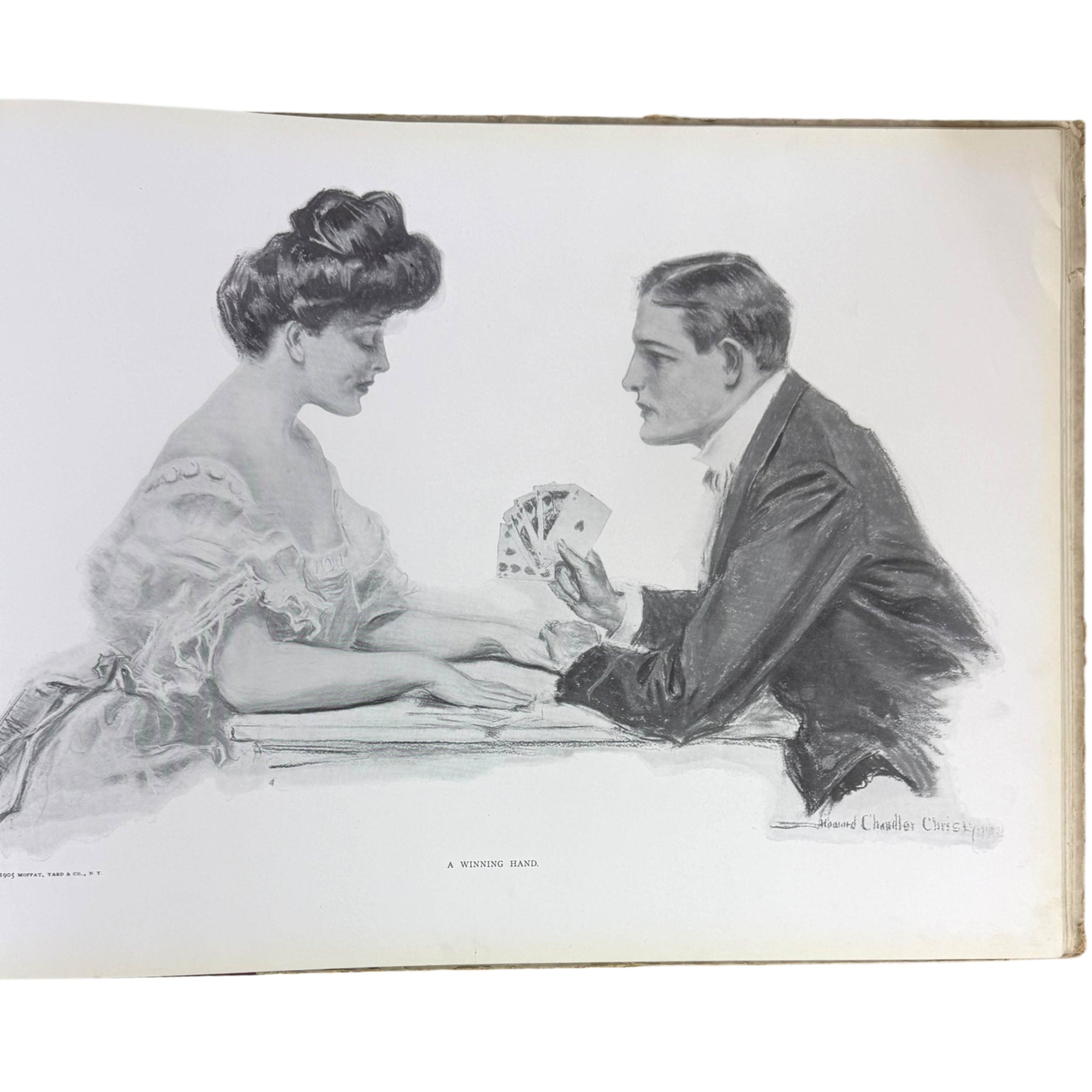 winning hand illustration by howard chandler christy